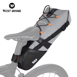 Sac de rangement étanche pour vélo, sacoche de selle pour bicyclette, cyclisme, moto vtt, feu arrière sûr, pour cyclisme la nuit, vente en gros, - Product Image 1