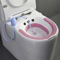 Bañera Plegable para Baños de Asiento, para Tratar Heridas Posparto, Cuidado Perineal, Recuperación de Episiotomía y Baños de Vapor Yoni