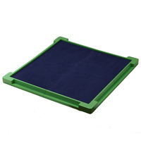 Table de Mahjong portable et pliable en plastique écologique, design minimaliste avec support de tuiles intégré, format mini pour 4 joueurs, idéale pour les voyages