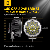 Projecteur LED externe antichoc à large tension, 9-SMD, haute luminosité, idéal pour le pavage nocturne et les niveleuses routières – Meilleures ventes