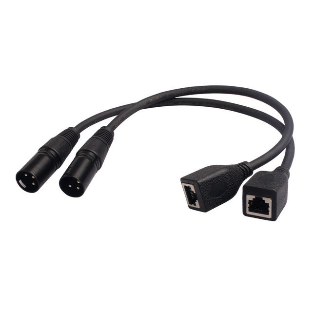 OEM 3 / 5 PIN Connector XLR Cable Male to RJ45 Network Female Jack M/F OFC Audio Cable Shielded for Microphone Mixer DMX Cable