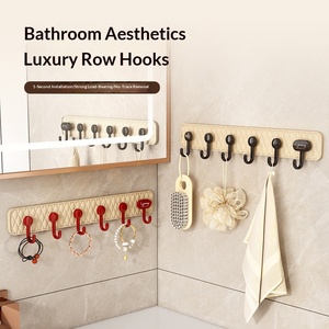 Crochets à ventouse <span class=keywords><strong>sans</strong></span> perçage, crochets muraux en plastique ultra-résistants pour porte, cuisine, salle de bain - Product Image 3