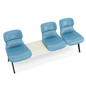 Canapé d'attente moderne en cuir 3 places pour hôpital, fauteuils personnalisables, sièges publics pour la salle d'attente et la zone de réception - Product Image 5
