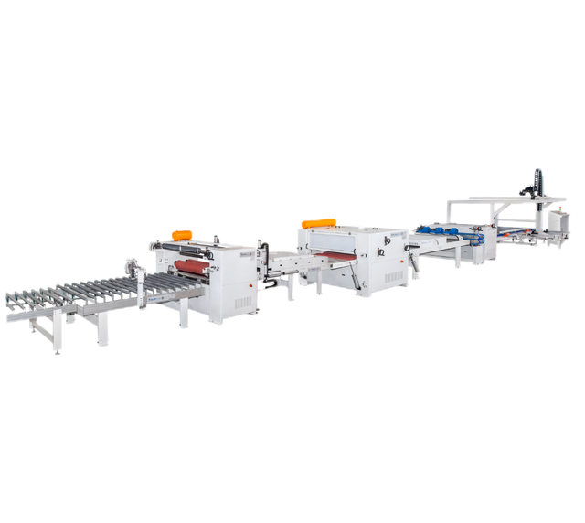 Automatic Woodworking MDF Board Partical Board PET PVC HPL Film Lamination Line Pur Laminating Machine