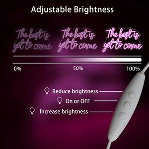 En İyisi Hala Geliyor Neon Tabela Pembe Harfli <span class=keywords><strong>Led</strong></span> Neon Işıklar Duvar Dekoru Neon Tabelaları - Product Image 4