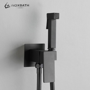 Juego de Ducha Shattaf con Agua Fría y Caliente, Acero Inoxidable 304 de Alta Calidad, Diseño Moderno en Oro Cepillado con Certificación CE para <span class=keywords><strong>Baño</strong></span>, Apartamento y Hotel - Product Image 1