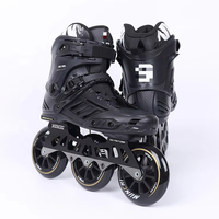 Patins à roulettes professionnels à 3 roues pour hommes adultes, avec roues en PU haute performance et design optimisé pour le slalom