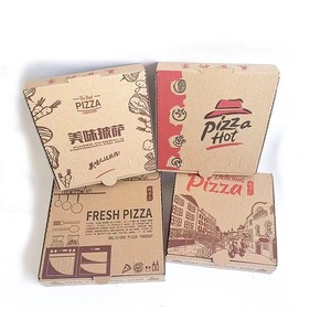 Nicro tùy chỉnh thiết kế bao bì thực phẩm hộp bánh pizza takeout thực phẩm đóng gói gấp kraft hộp giấy dùng một lần takeaway bánh pizza <span class=keywords><strong>carton</strong></span> - Product Image 5