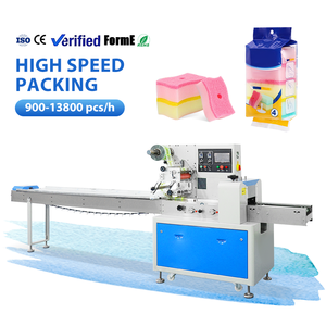 Máquina Envolvedora de Flujo Automática para Cepillos de Esponja Horizontales, Máquina Empacadora de Cepillos de Peine, Gran Venta - Product Image 1