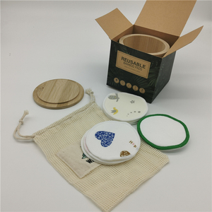Cotons démaquillants réutilisables, 12 pièces, tampons de maquillage en coton biologique - Product Image 5
