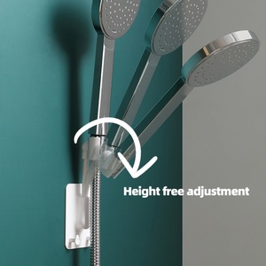Shower Head <b>Bracket</b> Holder 360 Punch-Free Universal Adjustable Bathroom Shower Holder Nozzle Adjustment Adjusting Base Mount - Product Image 4