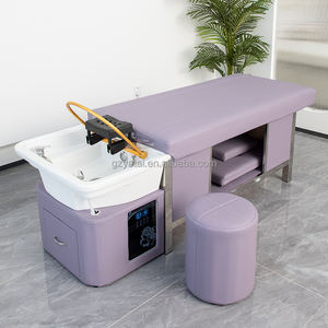 Rosa Salon Shampoo Stuhl Multifunktion <span class=keywords><strong>massage</strong></span> Shampoo Station Bett Waschbecken für Friseursalon Shampoo Stuhl ohne Eimer - Product Image 4