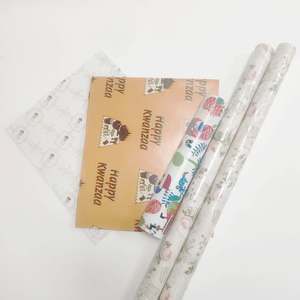 Rollos de papel de regalo impresos personalizados de lujo para caja de regalo Embalaje de marca de cumpleaños de Navidad - Product Image 4