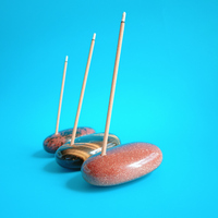 Porte-encens en quartz rose de haute qualité, pas cher, en forme d'œuf, pour chakra, cristal, bâtonnets d'encens