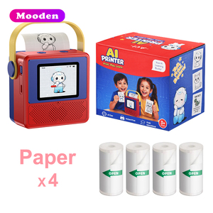 Mooden <span class=keywords><strong>Kids</strong></span> A01 AI 드로잉 프린터 음성 입력 아트 색칠 페이지 휴대용 인스턴트 열전사 인쇄 기계 교육용 장난감 - Product Image 1
