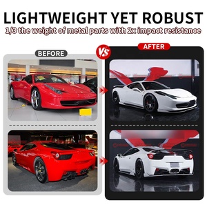 Nuevo Kit de Carrocería de Fibra de Carbono Estilo Auto Veloce para Ferrari 458, Difusor Delantero y Trasero, Faldones Laterales - Product Image 2