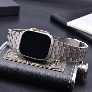 Bracelet de montre en titane Jaetium pour smartwatch 44/45/49 mm, fermoir pliable remplaçable, bracelet en métal durable - Product Image 4