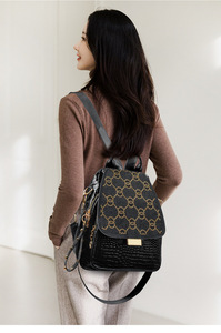 <span class=keywords><strong>Sac</strong></span> à <span class=keywords><strong>dos</strong></span> pour femme, motif <span class=keywords><strong>crocodile</strong></span>, décontracté, personnalisable, en stock, nouvelle collection, grande capacité, double épaule, <span class=keywords><strong>sac</strong></span> à <span class=keywords><strong>dos</strong></span> de voyage - Product Image 3