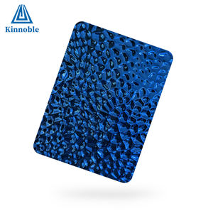 Taille standard 4x8 201 304 PVD couleur estampillé convexe nid d'abeille motif feuille d'acier inoxydable pour panneaux muraux - Product Image 1