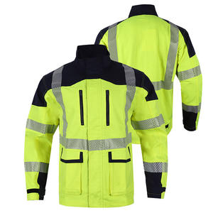 Nouvelle chemise de travail ignifuge Ke, jaune fluorescent, protection contre les arcs électriques, coupe régulière, vêtements de sécurité - Product Image 2