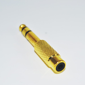 Adaptador de audio Rca de 6,5 mm macho a RcA hembra, conector de cobre chapado en oro para conversión de audio - Product Image 1