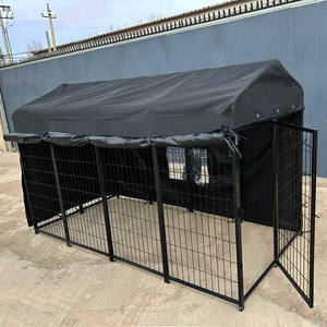 Großer Hundezwinger für den Außenbereich mit 12 Paneelen und Dachabdeckung, Hundegehege, Haustierkäfig, geschweißter Drahtzwinger, Hundehaus, Auslauf, Laufstall - Product Image 2