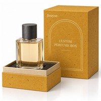 Boîte rigide verticale pour parfum en papier spécial gingembre 10x10x14cm avec insert en mousse surélevée |   Jinayon