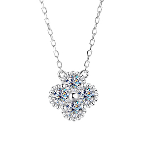 Collar de Trébol de <span class=keywords><strong>Cuatro</strong></span> Hojas de Plata 925 de Alta Joyería NORELLE a Precio de Fábrica al por Mayor para Mujer Collar de Moissanita de Mickey de <span class=keywords><strong>Disney</strong></span> - Product Image 4