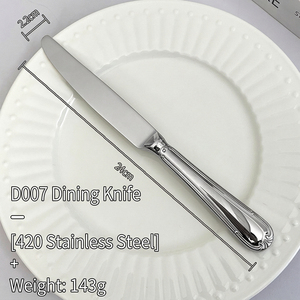DSF76 <b>Golden</b> Stainless Steel <b>Cutlery</b> <b>Set</b> Knife Fork Spoon Household Durable All Seasons - Product Image 6