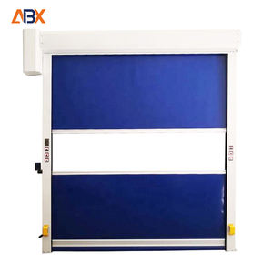 <span class=keywords><strong>Porte</strong></span> sectionnelle industrielle à enroulement rapide en PVC imperméable à grande vitesse pour atelier, supermarché, ferme - Product Image 1