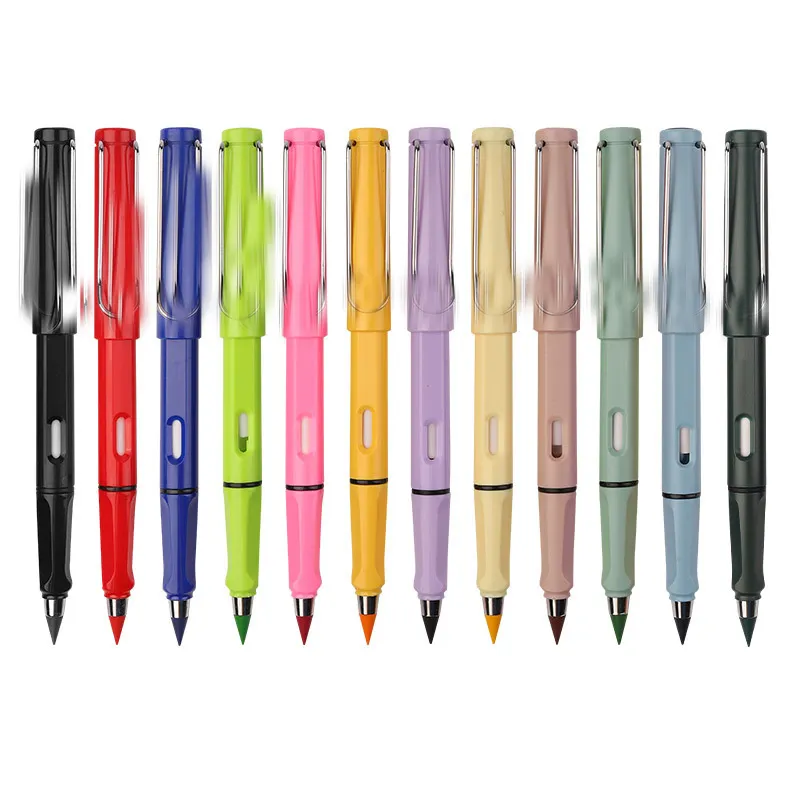 Nouveau crayon éternel en silicone 12 couleurs outil de dessin sans encre illimité Crayon Infinity crayons de couleur