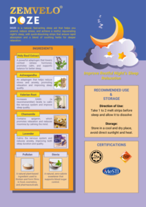 Comprimés de film soluble buccal pour adultes, à base d'Ashwagandha et de Valériane, pour un sommeil amélioré et une relaxation mentale, qualité alimentaire, vente en gros - Product Image 5