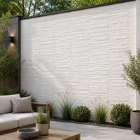 Panneau mural en pierre artificielle WYRAX PU, gris, imitation pierre, 300x1200mm, léger, panneaux de revêtement mural décoratifs 3D pour l'intérieur et l'extérieur