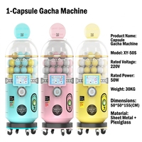 Distributeur de capsules entièrement automatique en métal à double niveau, en forme de capsule, avec paiement par pièces et code QR
