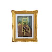 Aimant de réfrigérateur créatif en résine, reproduction de peinture célèbre, décoration d'intérieur, cadeau