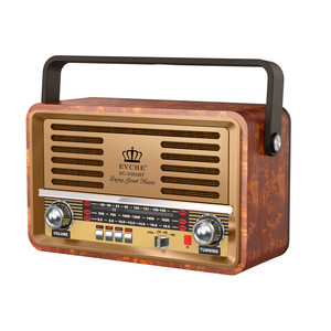 Radio Multibanda Vintage con Caja de Madera, Altavoces Dobles, Reproductor con Control Remoto, Ranura para Tarjeta BT y TF - Product Image 5
