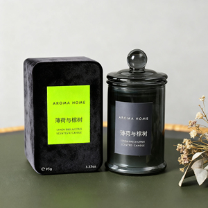 Coffret cadeau de poésie de parfum coloré Boîte à bougies d'aromathérapie (12 pièces) Emballage en carton recyclable sans fumée Anniversaire - Product Image 4