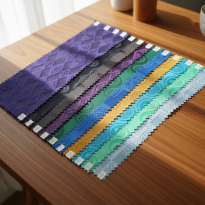 Tessuto 100% Poliestere Effetto Pelle di Pesca, Fodera in Twill Resistente alle Pieghe, Traspirante, 80 GSM, Bazin Ricamato Africano, Fornitore di Bazin - Product Image 5