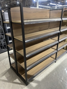 Estanterías de Góndola Personalizadas de Fábrica <span class=keywords><strong>para</strong></span> Minimercados, Estantes Ajustables, Exhibidores Portátiles <span class=keywords><strong>para</strong></span> Supermercados - Product Image 2