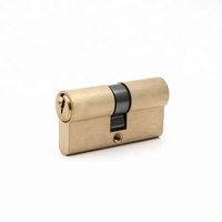 Cylindre de serrure de porte en laiton de haute qualité, profil européen 54 mm, double ouverture
