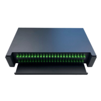 Panel Patch Fiber Rak Mount Geser 19" 1u 48 Port SC LC Rakmount Enclosure ODF Kotak Terminal Peralatan Kapasitas 12-288core