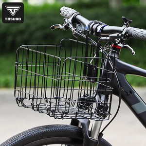 Tosuod Phía Trước Và Phía Sau Gấp Xe Đạp Giỏ Leo Núi Xe Điện Giá Khung Với Treo Phía Trước Trailer Giỏ - Product Image 2