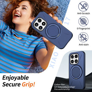 Fundas para Teléfono Móvil con Soporte Giratorio de 360 Grados para <span class=keywords><strong>Xiaomi</strong></span> 17 <span class=keywords><strong>Pro</strong></span> Max para <span class=keywords><strong>Redmi</strong></span> <span class=keywords><strong>Note</strong></span> 15 14 <span class=keywords><strong>Pro</strong></span> Plus, Cubiertas de TPU con Lámina de Hierro de Fibra de Carbono - Product Image 2