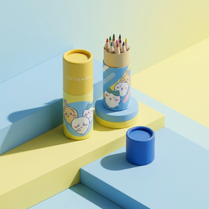 Chiikawa 12 Color <b>Mini</b> Colored Pencil Set 24 PCS Cute Character <b>Kids</b> School Supplies Non-Soluble Tube Packaging Korean Sealed - Product Image 3