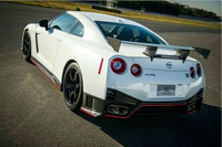 Aileron de coffre arrière style Nismo en fibre de carbone avec feu stop LED pour Nissan GTR R35, pièces de kit carrosserie extérieure.
