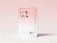 Pochette d'emballage personnalisée à faible MOQ pour masques jetables, thermoscellable, à trois soudures latérales, pour soins de la peau et couches
