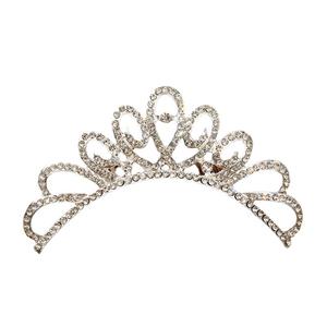 Nouvel anniversaire Pary mode luxe strass perle enfants princesse couronne interposition peigne pour les enfants - Product Image 5