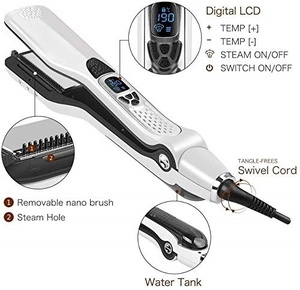 Plancha de Vapor Profesional de Cerámica de Alta Calidad y Fácil de Usar con Pantalla LCD en Forma de L - Product Image 2
