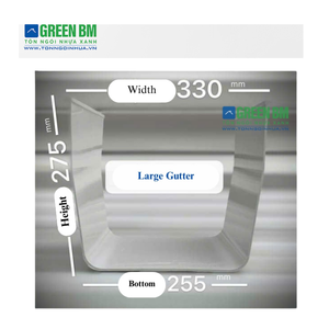 Système de drainage d'eau durable pour toitures, service personnalisé abordable, gouttière en PVC plastique étanche, usine au Vietnam, OEM ODM - Product Image 4