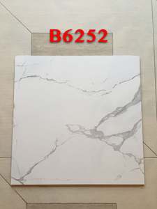 Baldosas de <span class=keywords><strong>Porcelanato</strong></span> <span class=keywords><strong>60x60</strong></span> Mármol Carrara <span class=keywords><strong>Blanco</strong></span> Esmaltado para Piso - Product Image 6